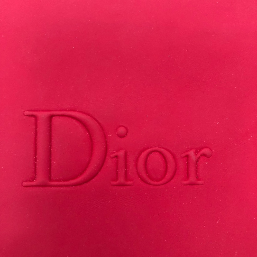 Dior pouch in red color